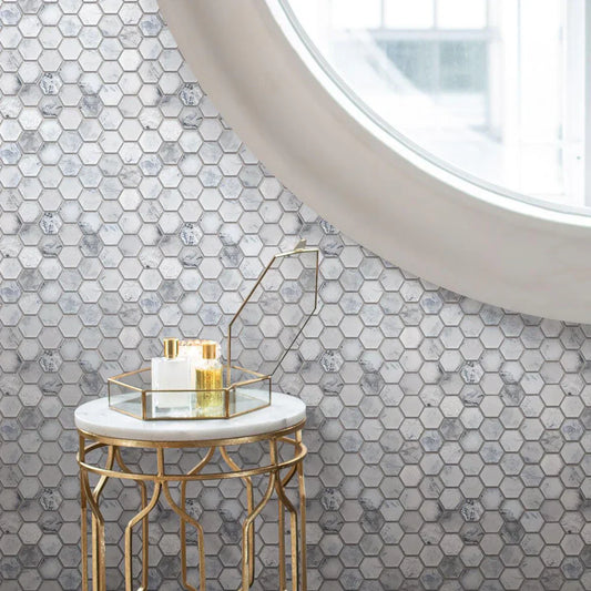 White 12 x 12 Matte Glass Mosaic Tile - Sample