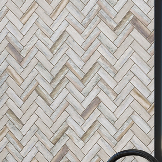 Beige 11 x 13 Matte Recycled Glass Mosaic Tile