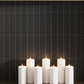 Black 2 x 8 Matte Ceramic Subway Deco Tile