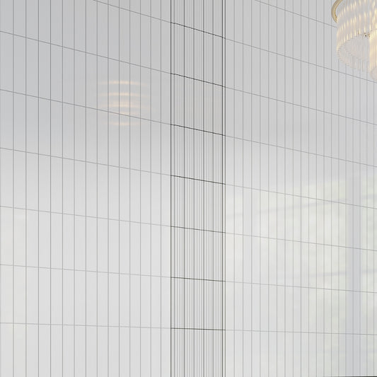 White 2 x 8 Glossy Ceramic Subway Tile