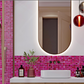 Fuchsia Pink 11 x 11 Glossy, Matte Glass Mosaic Tile