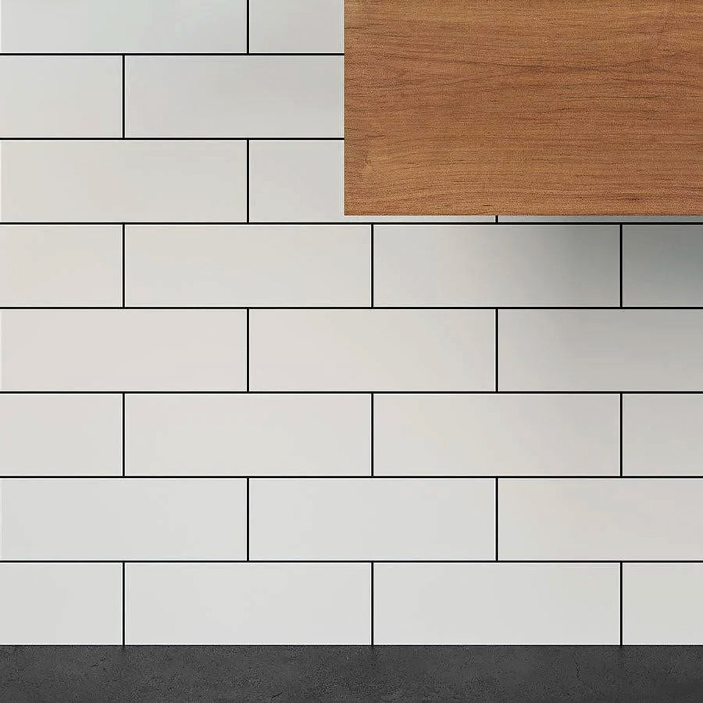 White 4 x 12 Matte Ceramic Subway Tile